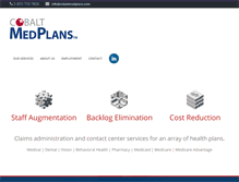Tablet Screenshot of cobaltmedplans.com